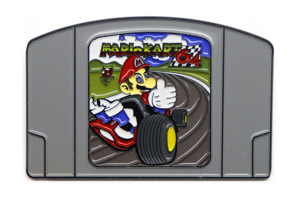 Racing Game Cartridge Enamel Pin