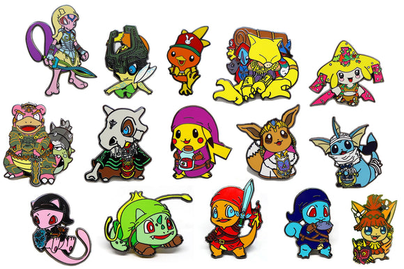 Complete Hero Monsters Enamel Pin Collection (All 15 Pins)