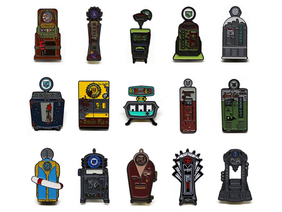 Complete Power-Up Pop Enamel Pin Collection (All 15 Pins)
